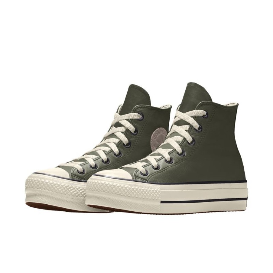 Donna Converse Modelli Alti | Custom Chuck Taylor All Star Lift Platform Leather By You