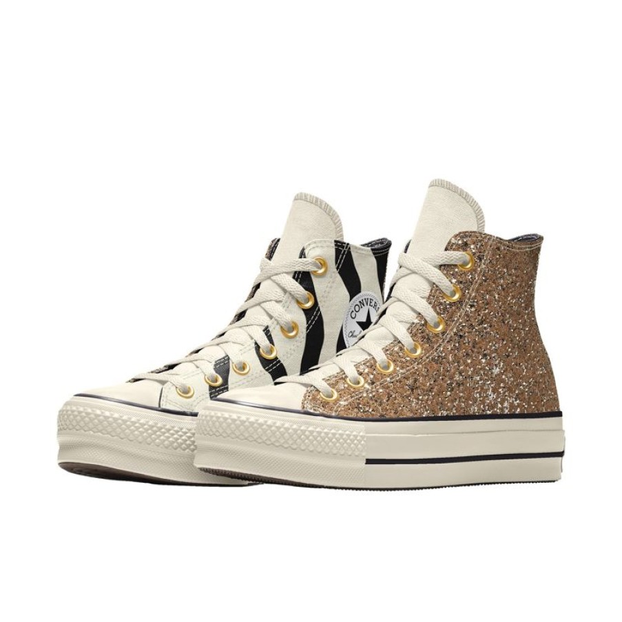 Uomo Converse Platform | Custom Chuck Taylor All Star Lift Platform Glitter By You