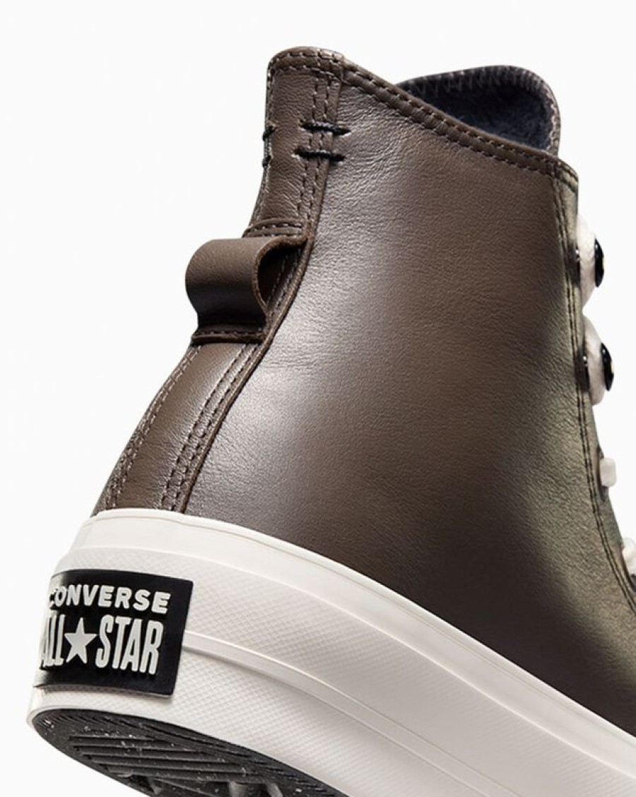 Donna Converse Winter Shop | Chuck Taylor All Star Lift Platform Fleece-Lined Leather