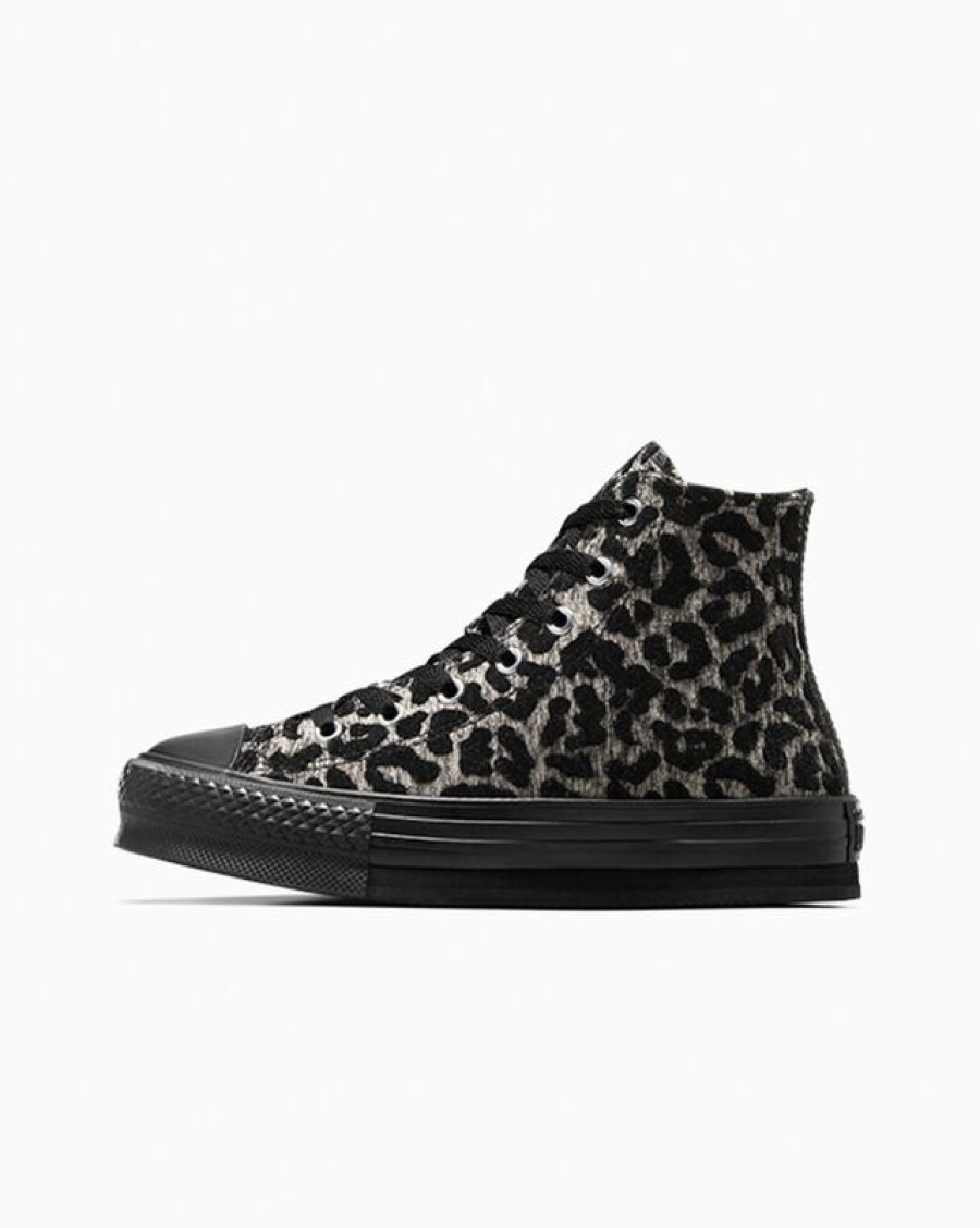 Bambini Converse Modelli Alti | Chuck Taylor All Star Eva Lift Platform Leopard