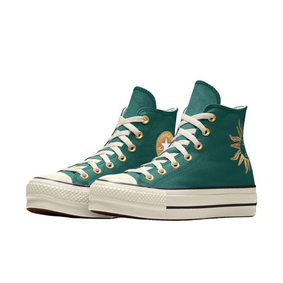 Uomo Converse Modelli Alti | Custom Chuck Taylor All Star Lift Platform Embroidery By You