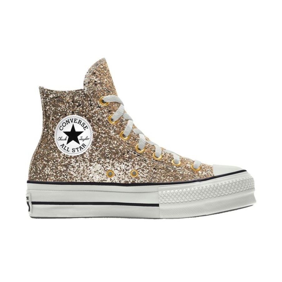 Uomo Converse Platform | Custom Chuck Taylor All Star Lift Platform Glitter By You