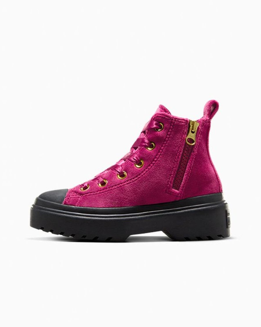 Bambini Converse Platform | Chuck Taylor All Star Lugged Lift Platform Velvet