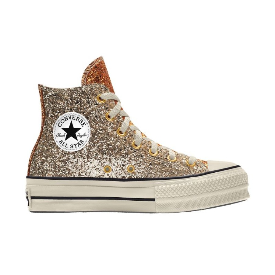 Uomo Converse Platform | Custom Chuck Taylor All Star Lift Platform Glitter By You