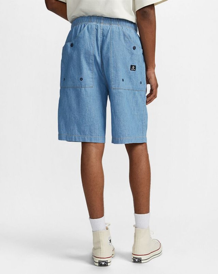 Uomo Converse Pantaloni E Shorts | Chambray Utility Short