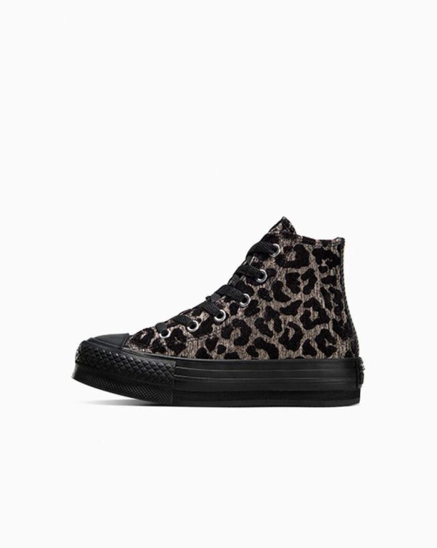 Bambini Converse Platform | Chuck Taylor All Star Eva Lift Platform Leopard