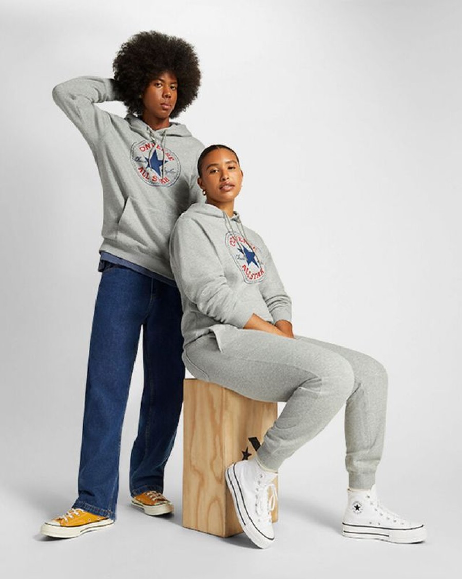 Donna Converse Giacche E Felpe | Converse Go-To All Star Patch Standard Fit Fleece Pullover Hoodie