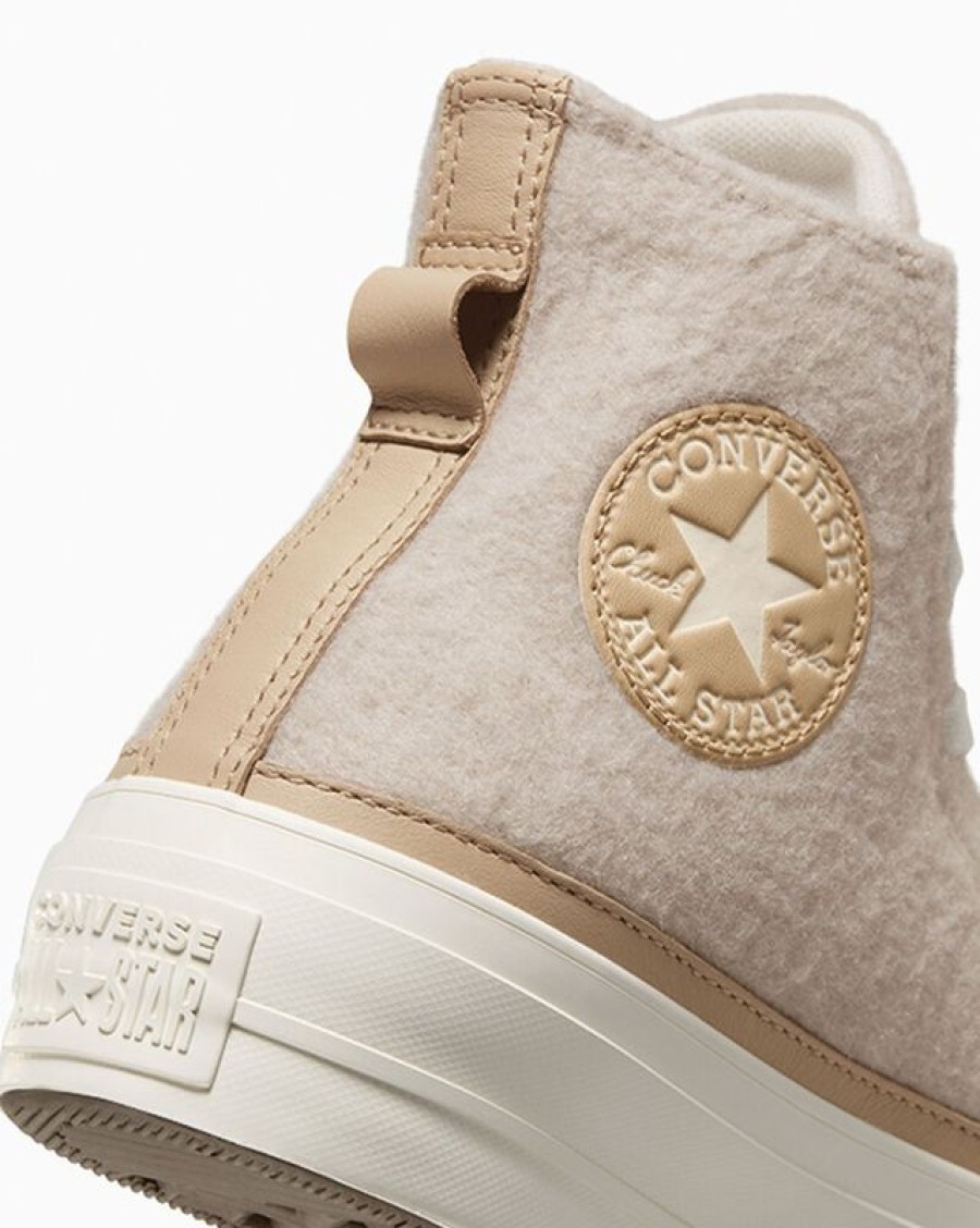 Donna Converse Winter Shop | Chuck Taylor All Star Lift Platform Faux Mohair