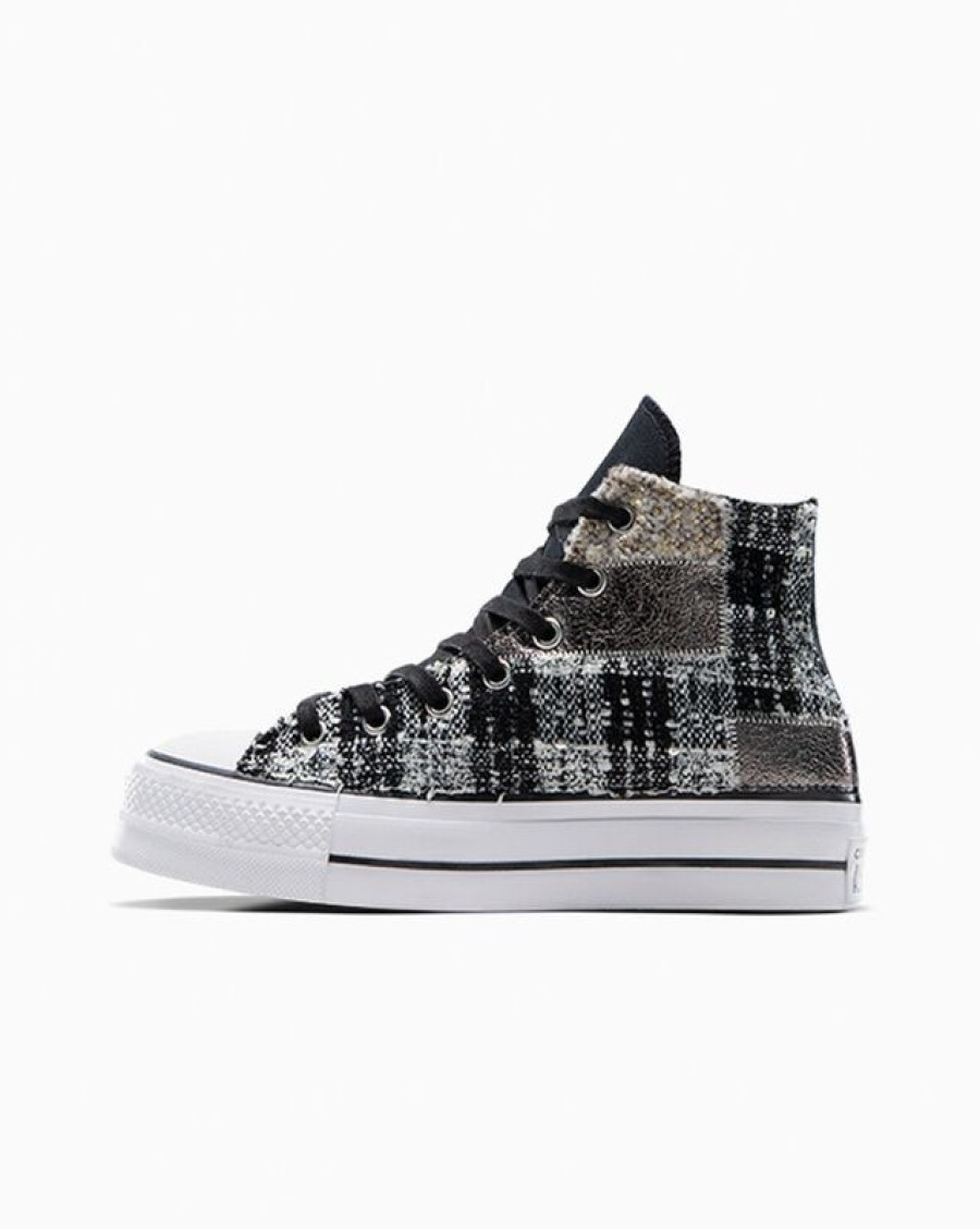 Donna Converse Platform | Chuck Taylor All Star Lift Platform Faux Leather & Tartan