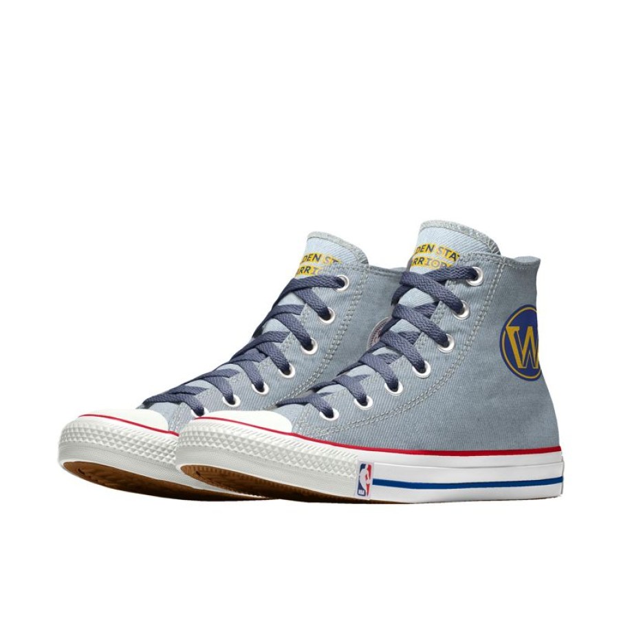 Donna Converse Calzata Larga | Custom Chuck Taylor All Star Nba By You - Gold State Warriors