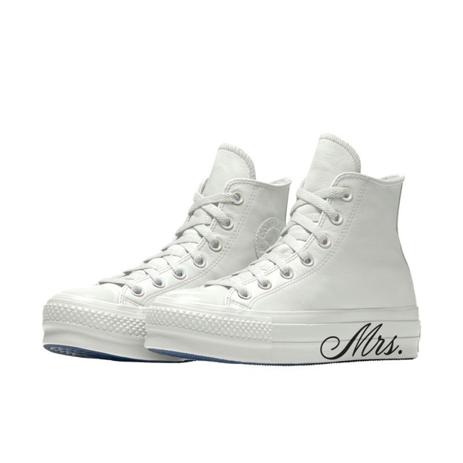 Donna Converse Modelli Bassi | Custom Chuck Taylor All Star Lift Platform Premium Wedding By You