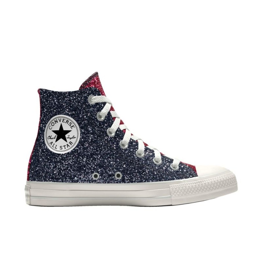 Uomo Converse Modelli Alti | Custom Chuck Taylor All Star Glitter By You