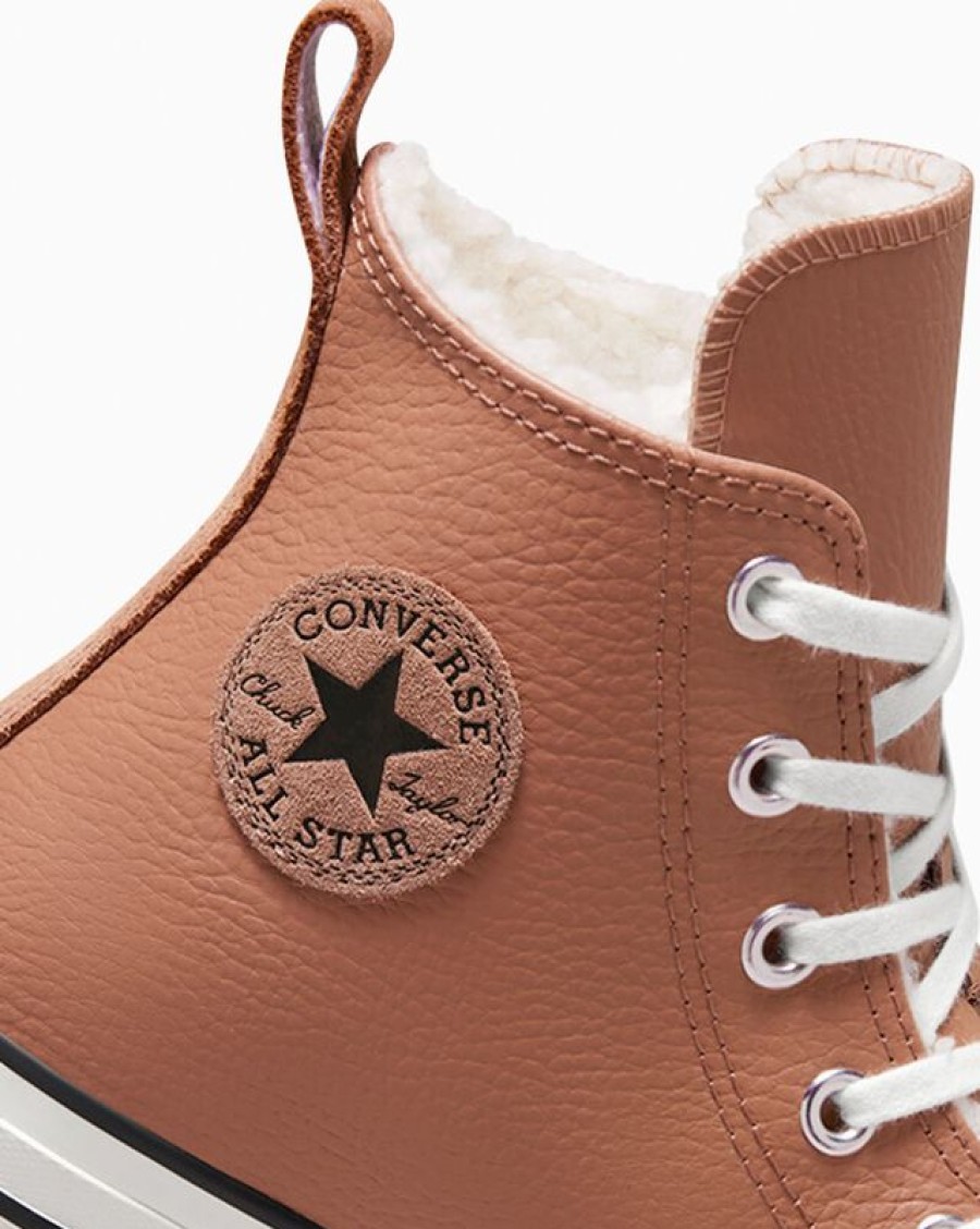 Donna Converse Winter Shop | Chuck Taylor All Star Leather Faux Fur Lining