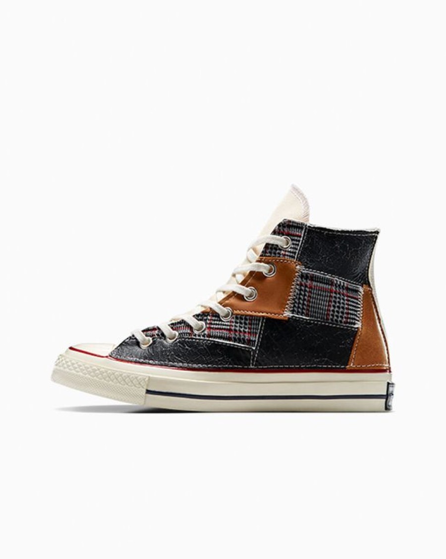 Uomo Converse Modelli Alti | Chuck 70 Leather & Canvas Patchwork