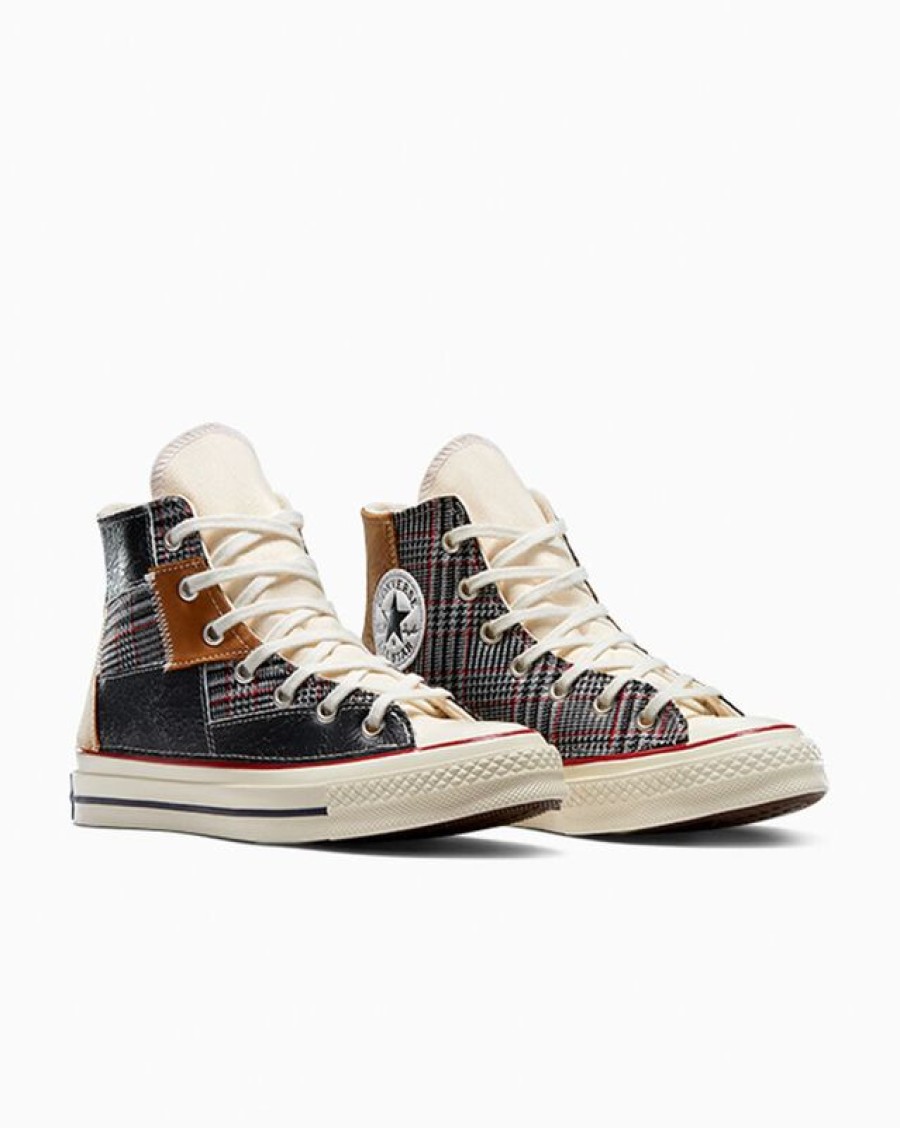 Uomo Converse Modelli Alti | Chuck 70 Leather & Canvas Patchwork