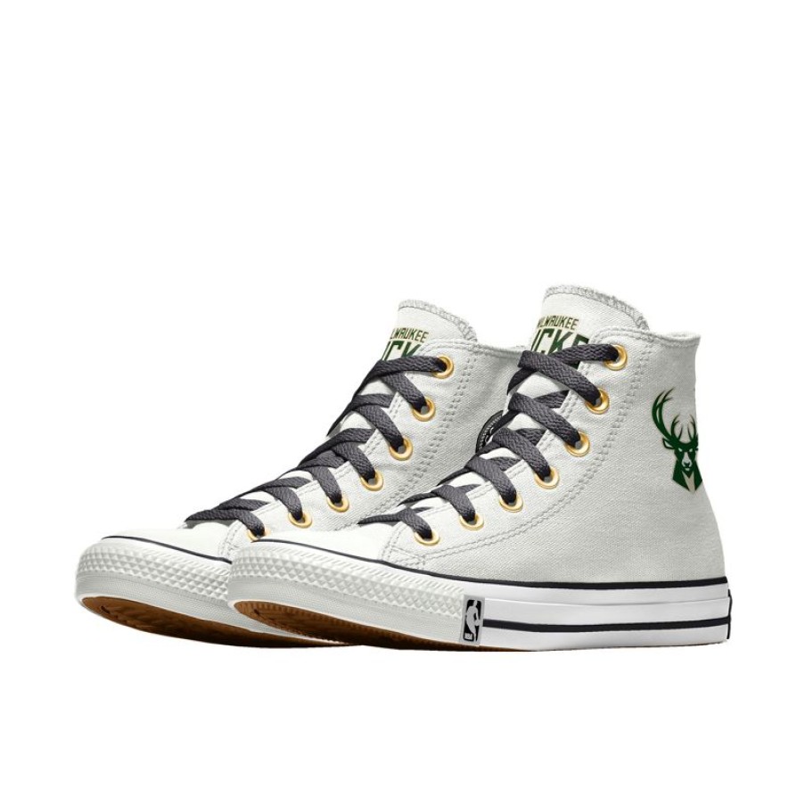 Uomo Converse Personalizza | Custom Chuck Taylor All Star Nba By You - Milwaukee Bucks