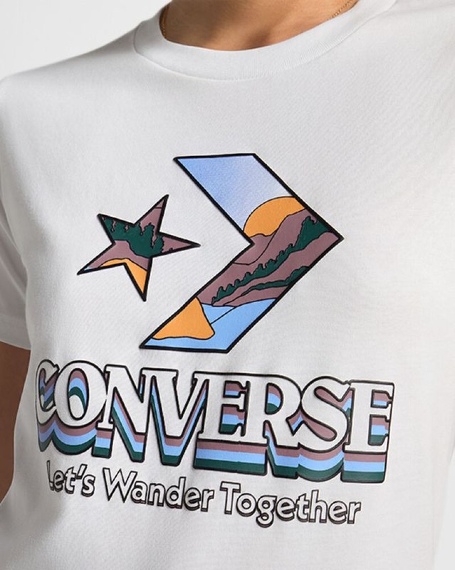 Donna Converse Maglie E T-Shirt | Star Chevron Mountain Graphic T-Shirt