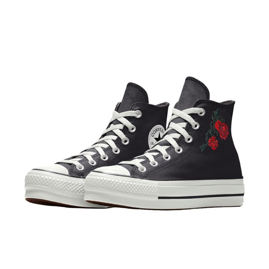 Donna Converse Modelli Alti | Custom Chuck Taylor All Star Lift Platform Embroidery By You