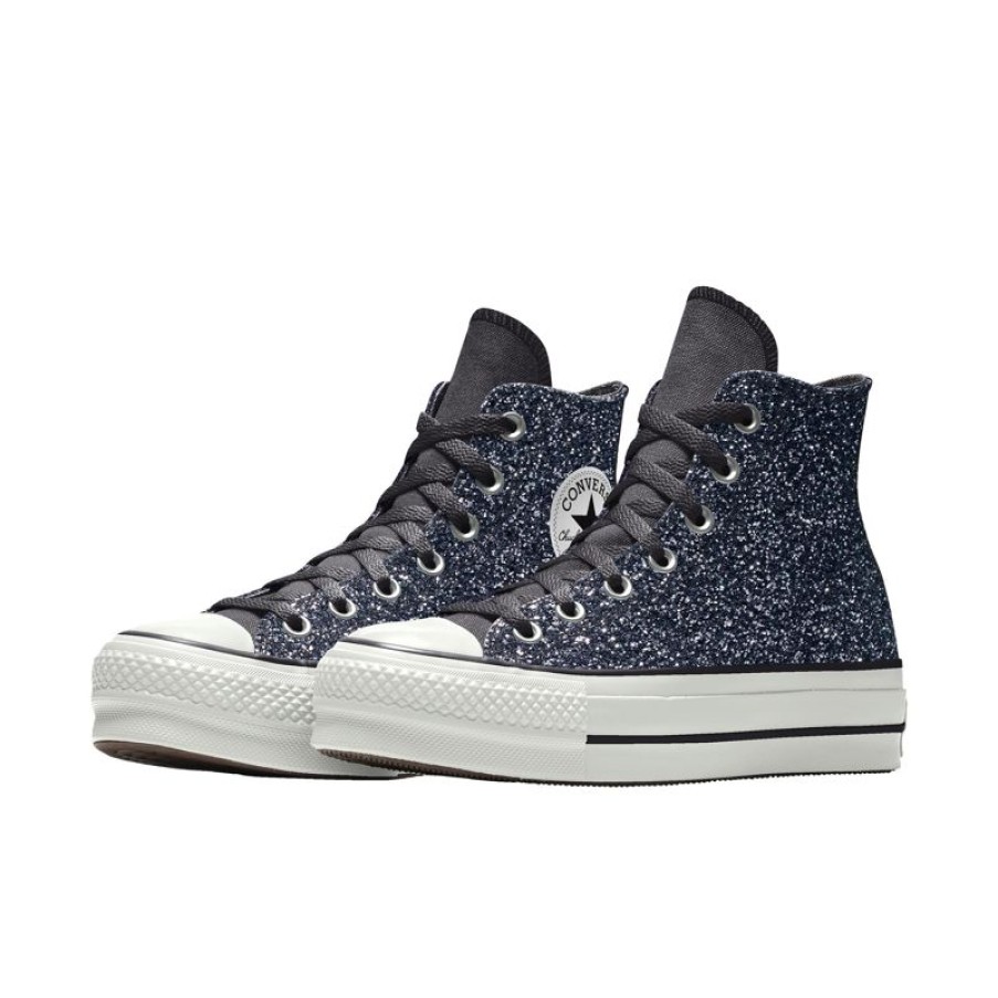 Uomo Converse Platform | Custom Chuck Taylor All Star Lift Platform Glitter By You