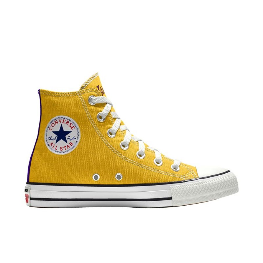 Donna Converse Modelli Alti | Custom Chuck Taylor All Star Nba By You - Los Angeles Lakers