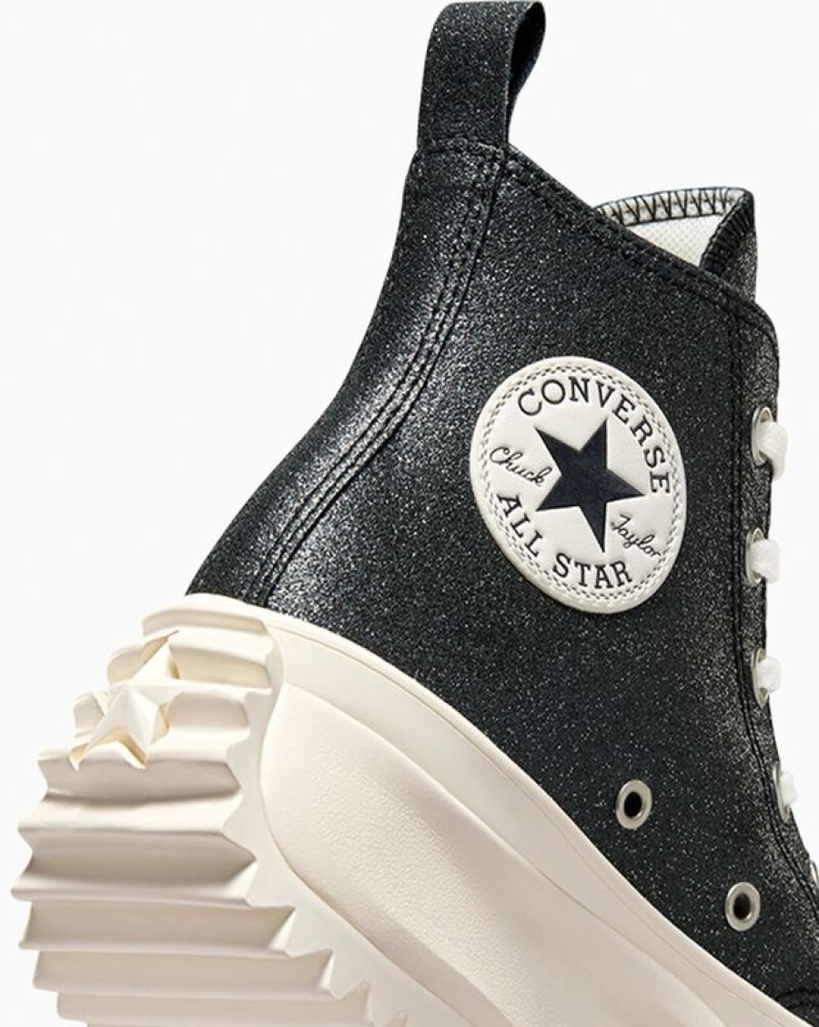 Uomo Converse Modelli Alti | Run Star Hike Platform Glitter