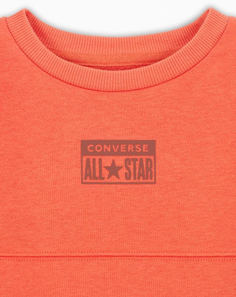 Bambini Converse Maglie E T-Shirt | Relaxed Fleece Crew