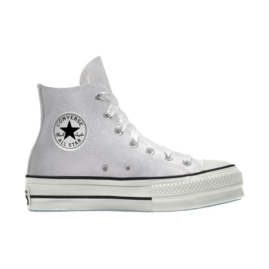 Donna Converse Platform | Custom Chuck Taylor All Star Lift Platform Premium Wedding By You