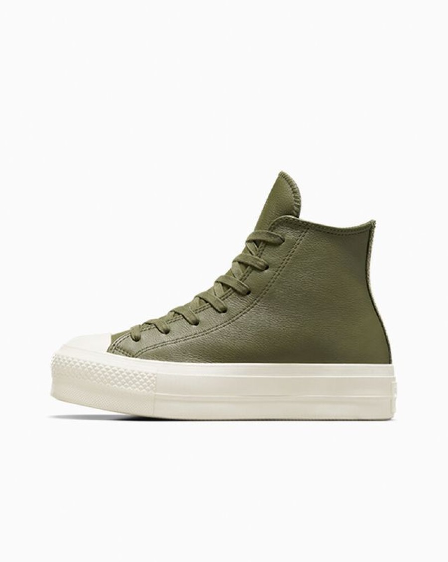 Donna Converse Modelli Alti | Chuck Taylor All Star Lift Platform Leather