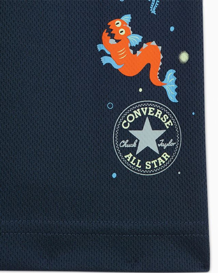 Bambini Converse Maglie E T-Shirt | Deep Sea Cruisers T-Shirt & Shorts Set