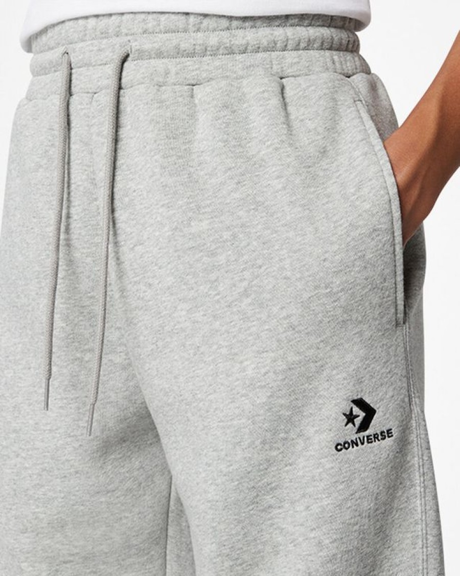 Donna Converse Pantaloni E Shorts | Converse Go-To Embroidered Star Chevron Standard Fit Fleece Sweatpant