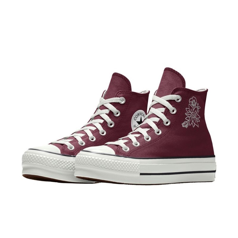 Donna Converse Modelli Alti | Custom Chuck Taylor All Star Lift Platform Embroidery By You