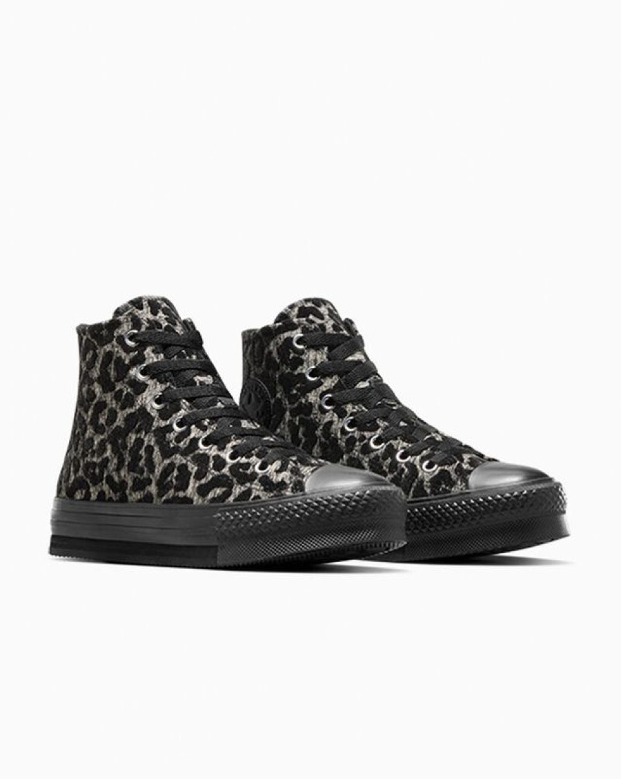 Bambini Converse Platform | Chuck Taylor All Star Eva Lift Platform Leopard