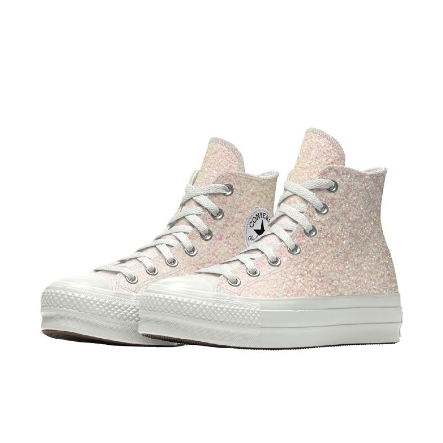 Donna Converse Platform | Custom Chuck Taylor All Star Lift Platform Glitter By You