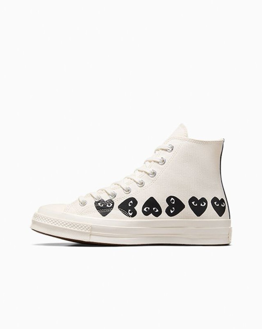 Uomo Converse Modelli Alti | Converse X Comme Des Garcons Play Chuck 70 Multi Heart